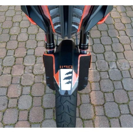 Adesivi 3D PROTEZIONE PARAFANGO MOTO ANTERIORE 19" compatibile per KTM 1190 ADVENTURE